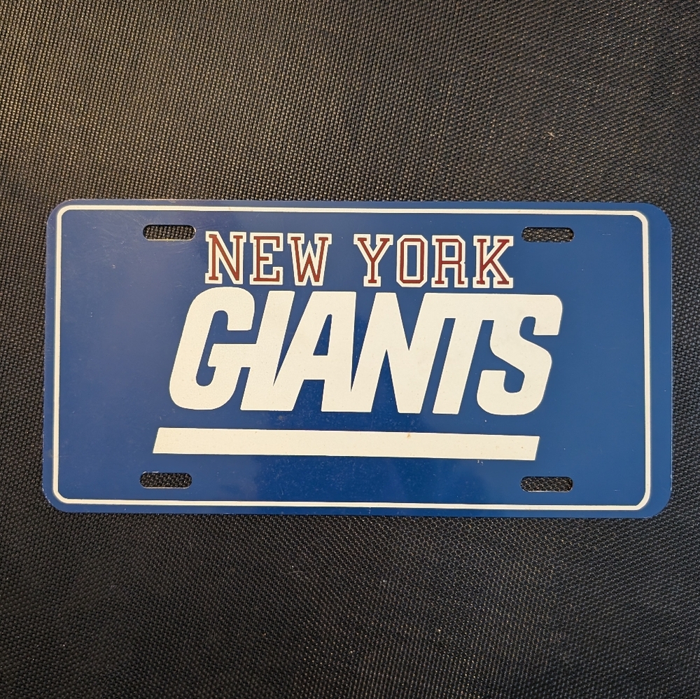 NY Giants License Plate